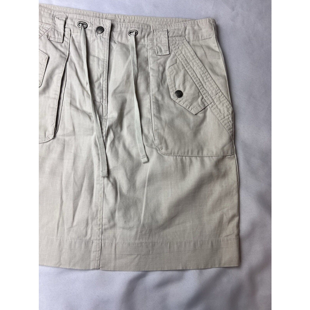 Magellan Sportswear Women’s Cream Cargo A Line Tie Front Skirt size 4 EUC - Picture 2 of 13